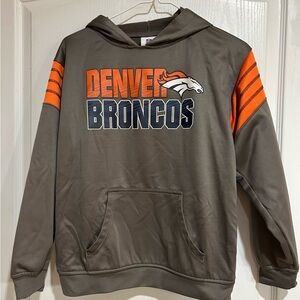 NFL Denver Broncos Gray and Orange Kids Hoodie